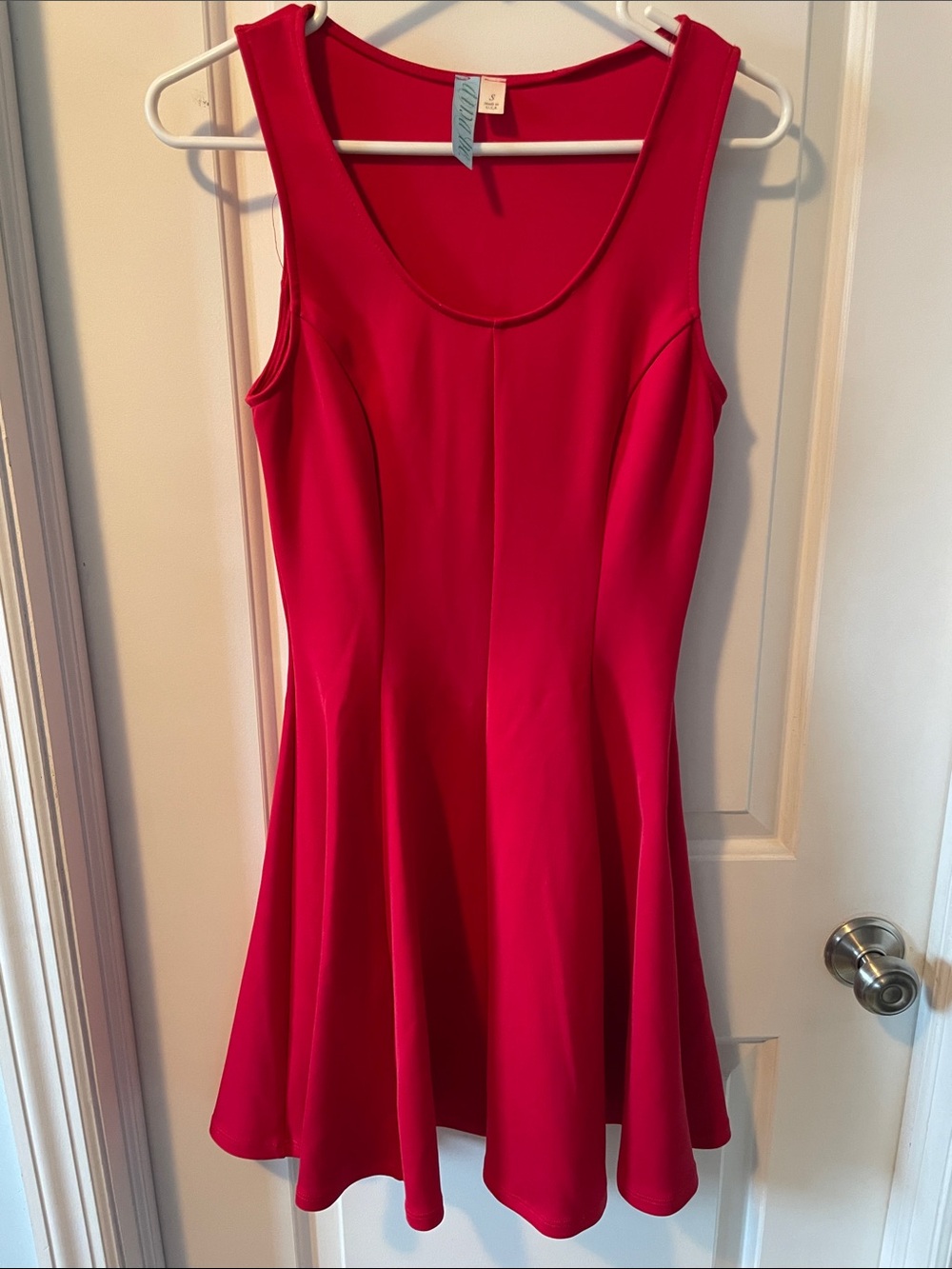 dina be Bright Pink Sleeveless Fit-and-Flare Mini Dress